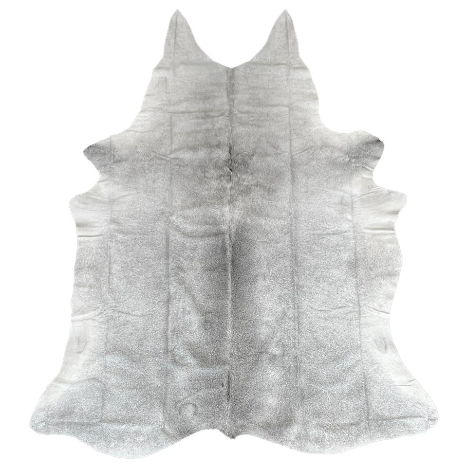 IMPRESIONANTE ALFOMBRA DE CUERO DE VACA DE SAL Y PIMIENTA ALFOMBRA DE CUERO DE VACA GENUINA PELO SOBRE PIEL Foto 2 de 2