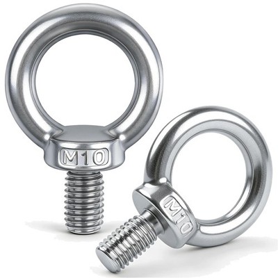 Augbolzen Ringöse Edelstahl M10 5 Stück Schraubbefestigung für Hängemontage, ...