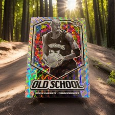 2019-20 Panini Mosaic - Old School Kevin Garnett #12 Silver Mosaic Prizm