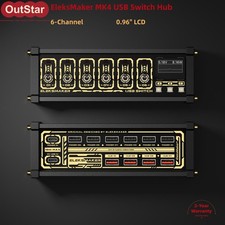 EleksMaker MK4 USB Switch Hub 6CH RGB Indicators USB Expansion Hub 0.96" LCD sz