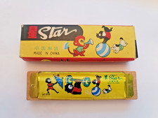 Vintage Star Harmonica Toy Made China Original in Box Circus Art No UC 519