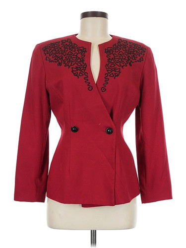 Stephanie Queller Women Red Blazer 6