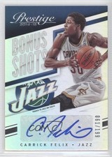 2014-15 Panini Prestige Bonus Shots Premium 61/199 Carrick Felix #43 Auto j9f