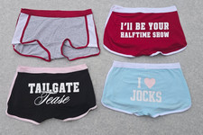Victoria's Secret Pink Dorm Boyshort Panty NEW DROP College Mesh NWT