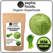 100% Freeze Dried Wheatgrass Powder – Organic, Non-GMO, Gluten Free