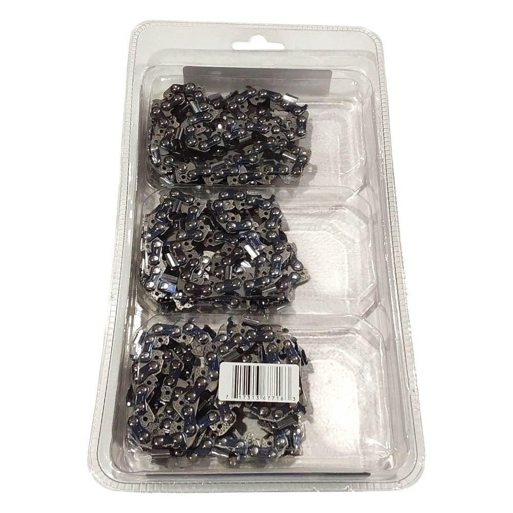 3-Pack of chainsaw Chain 325 Pitch 050 Gauge 72 DL Fits Echo