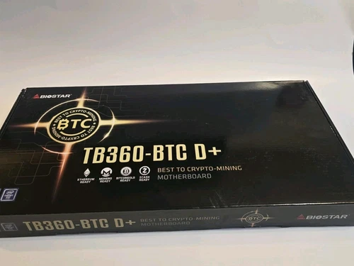 BIOSTAR TB360-BTC D+ LGA1151 Riserless 8 GPU Mining Motherboard | Brand New