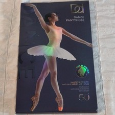 Dainas Dance Pantyhose Girls S/M White Nylon Spandex Cotton X004LJDZE5