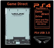 Wavlink Game Drive 1TB or 500GB USB 3.0 Portable External Gaming PS4 Hard Drive