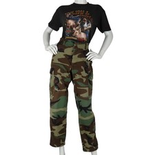 Vintage 90s Camo Army Cargo Pants Size Small