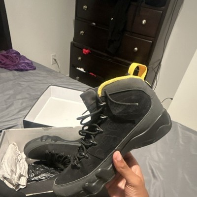 Jordan Air Jordan 9 High Top Sneakers Black Yellow Gray Retro 
