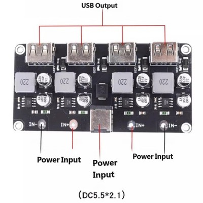 Fast Charging Converter Charging Step Down Module 6-32V 9V 12V 24V to Fast Quick