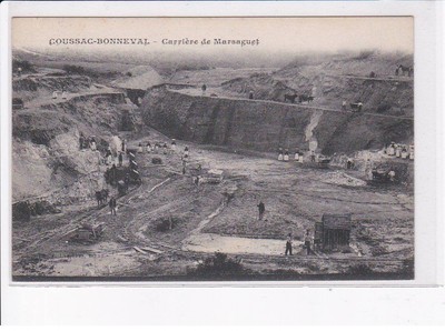 COUSSAC-BONNEVAL: Marsaguet quarry - very good condition