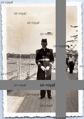 Panzerschiff Admiral Scheer Offizier - Kriegsmarine Wehrmacht - WK2 Foto 6x9cm