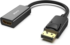 4K DisplayPort to HDMI Adapter, DP 1.2 to HDMI 1.4, Gold-Plated, Male to Female,