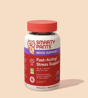 Fast Acting Stress Relief Gummies 60ct | Calm Mood Support