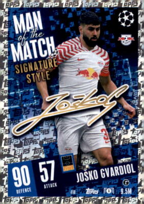 2023-24 Topps Match Attax UEFA Signature Style MOTM #418 Joško