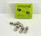 7-1/2 Amp Littelfuse AGA7.5 Glass Tube Type Fuse NOS USA - Pack of 5 FUSES