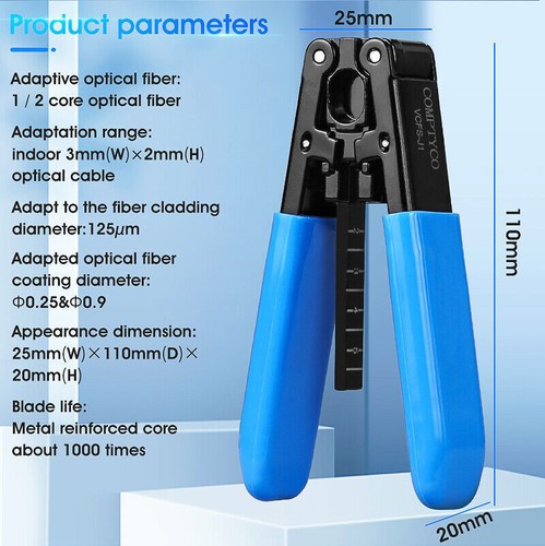New Fiber optic tool fusion splicer tool FTTH Fiber leather wire stripping tool - Picture 6 of 8