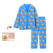 Custom pet Face pajama Set Funny Pajamas For Family Dog Face Pajama Family Gifts
