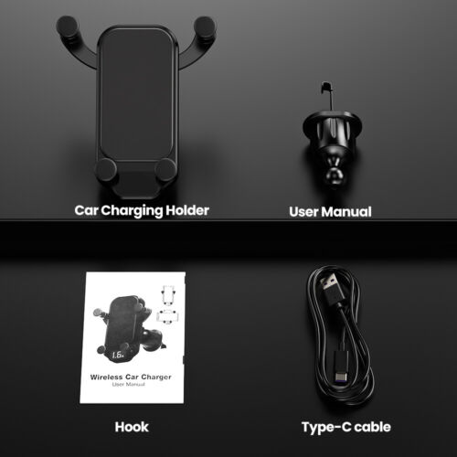 Support Support Voiture Chargeur Magnétique Sans Fil 15W pour iPhone Samsung 2 en 1 - Photo 10 sur 10