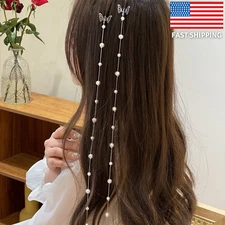 2Pcs Faux Pearl Decor Hair Clip Elegant Hair Clip for Women