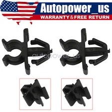 2 Pcs Car Hood Support Prop Rod Holder Clip 65722-JA000 For Nissan Plastic Black