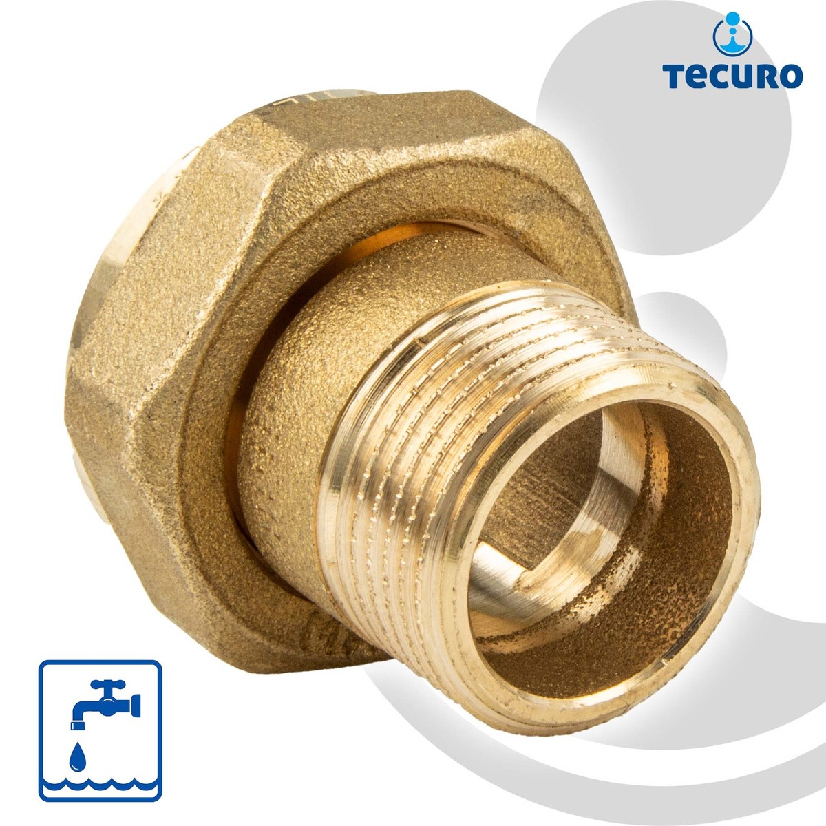 tecuro Anschlussverschraubung Überwurfmutter x Aussengewinde  