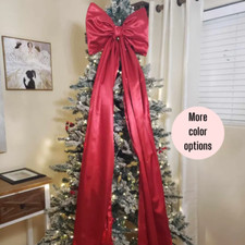 Giant bow for Christmas tree or decoration made in USA Oversized Bow Weddings
