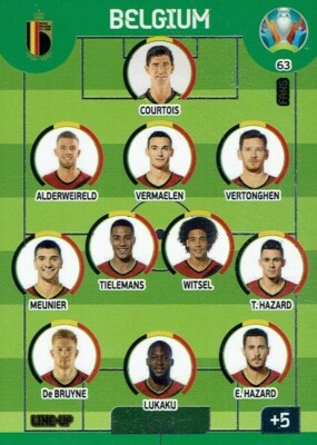 Panini Adrenalyn XL UEFA Euro EM 2020 Line-Up Nr. 63 Belgium