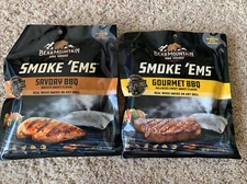 2 Bear Mountain Smoke ‘Ems SAVORY GOURMET BBQ Real Wood Smoke On Any Grill NEW