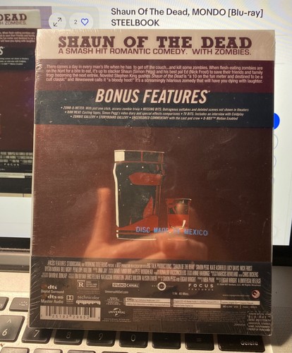 SHAUN OF THE DEAD CUSTOM MONDO NUMBERED STEELBOOK: BEST BUY WAREHOUSE - Picture 9 of 24