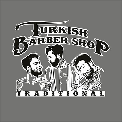 Turkish barber shop sticker Barber shop window decal Turkish Barber Sign