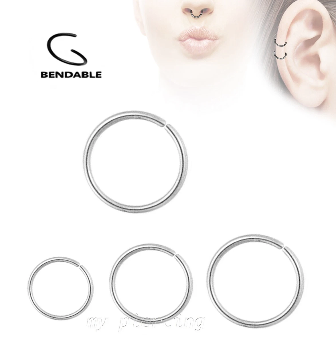 Seamless earring shop hoop