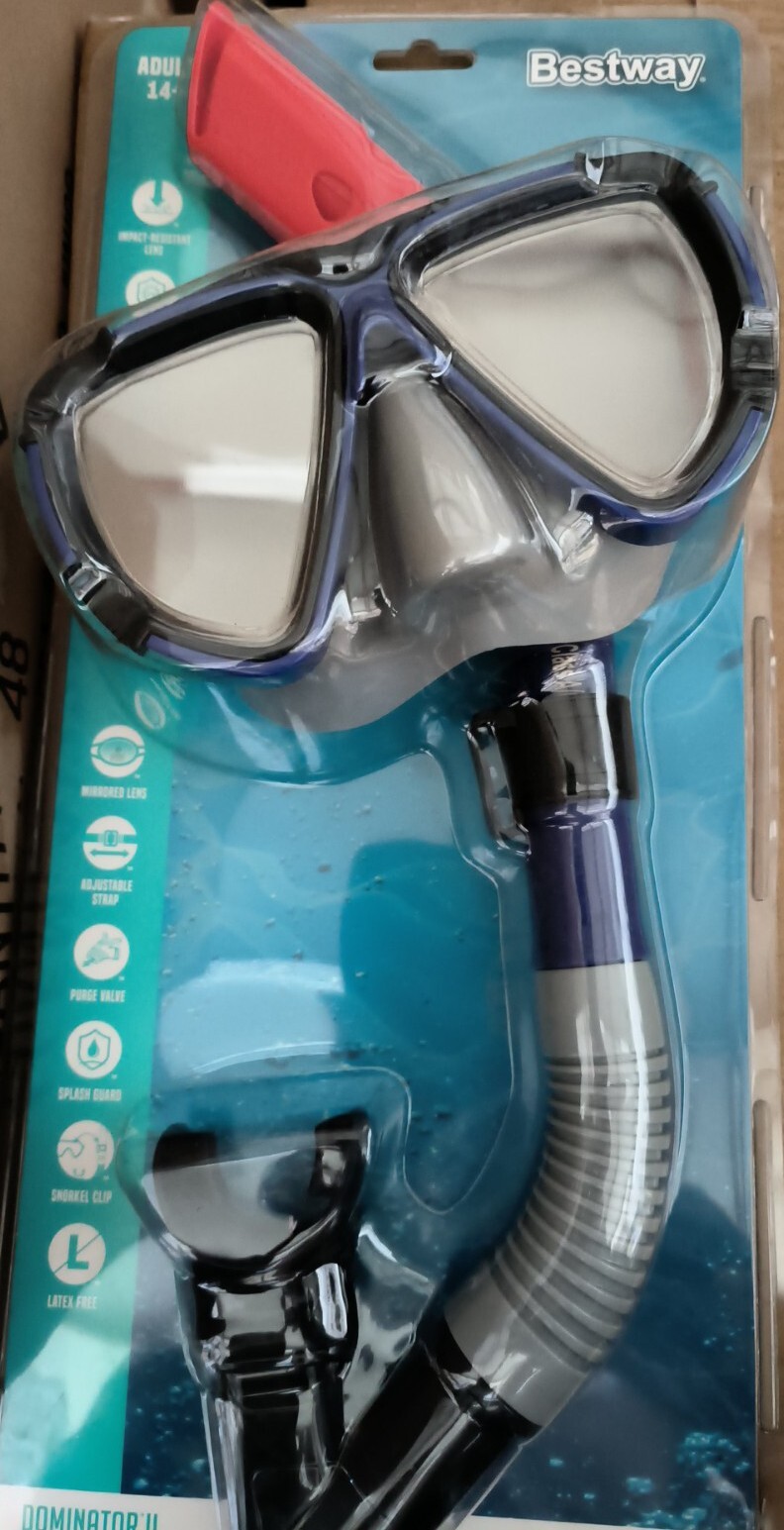 Bestway Maschera Immersioni Mare per Adulti Boccaio Assortiti - 24053 / 23