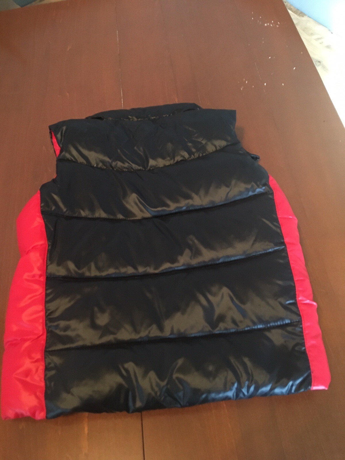 Polo Ralph Lauren Gilet Ragazzi 4 4T Rosso Nero Giacca Tampone Gilet Cerniera Grande Pony!