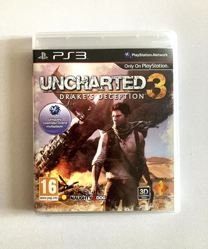 Uncharted 3 Drakes Deception PS3 Complete w Manual Tested