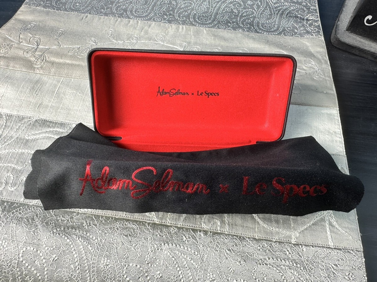 Le Specs X Adam Selman Black / Red Glasses Case + Lens Cloth  display picture 1