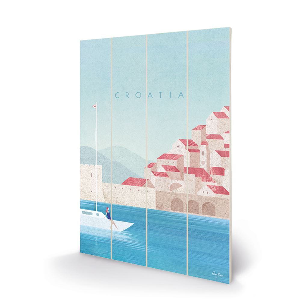 Henry Rivers (Croatia) Official 40 x 59cm Wooden Wall Art Print
