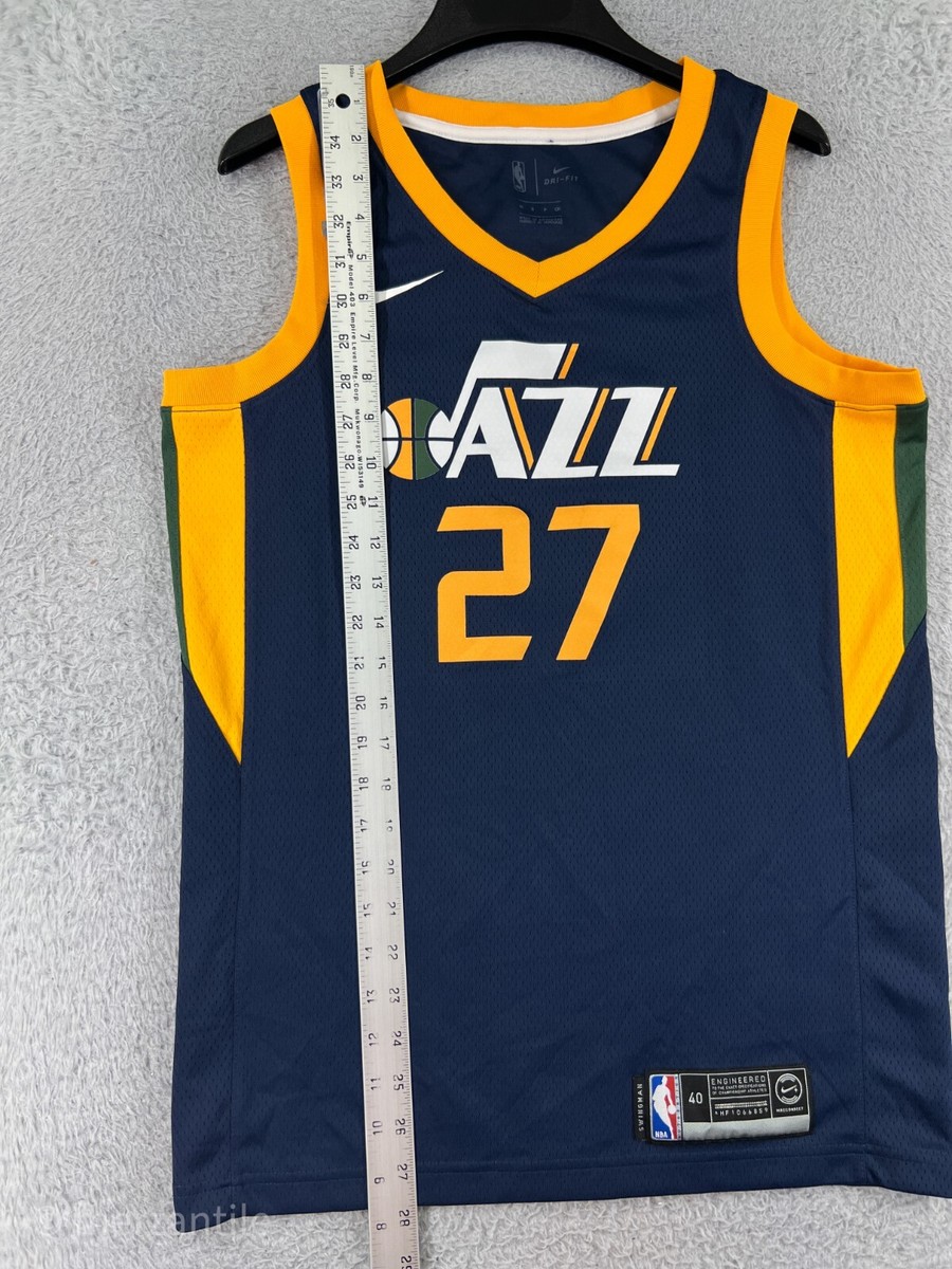 Rudy Gobert Utah Jazz #27 Youth Name & Number T-Shirt - Navy Icon Edition, Sizes 8-20 - View #5