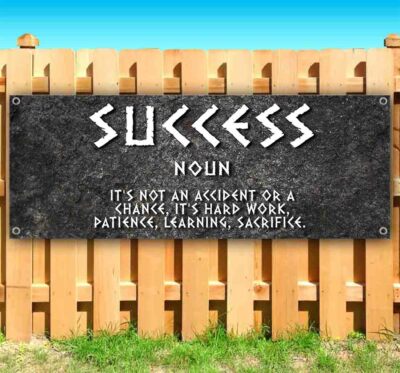 SUCCESS DEFINITION Advertising Vinyl Banner Flag Sign Many Sizes INSPIRATION