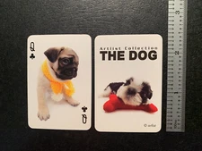 Swap Playing Card MINI DOG Queen of Clubs  ARTLIST COLLECTION One Card Only
