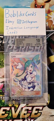 Pokemon TCG Indonesian Lisia Sr full art BGS 10 as4a 199/178 | eBay
