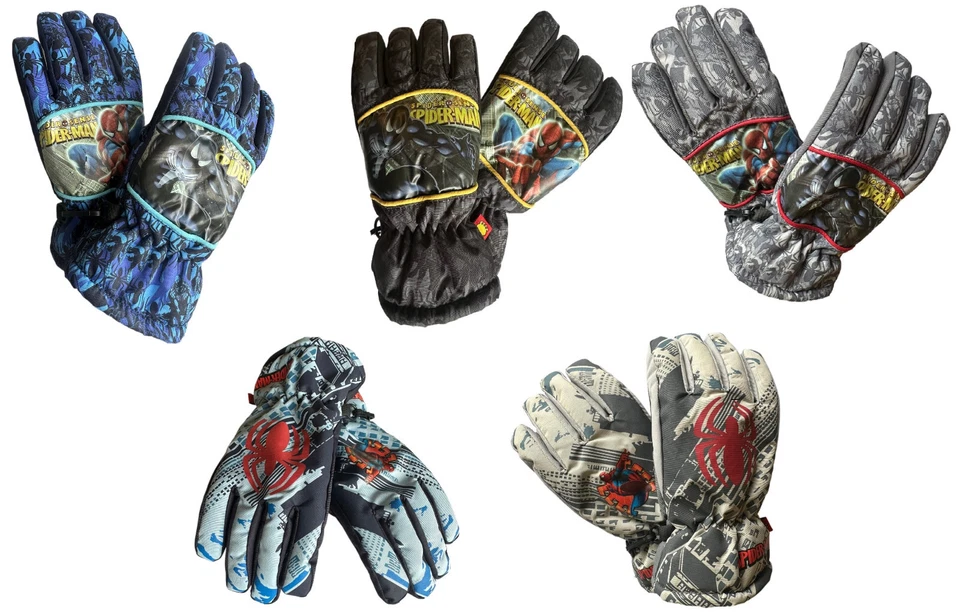 Spiderman Jungen Winter Ski Stil Handschuhe Zum Auswählen 2 Stile 3 Farben