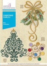 Christmas Curls 2 Anita Goodesign Embroidery Machine Design CD