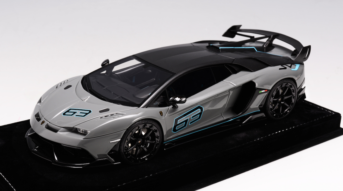 Lamborghini Aventador 1/18 カスタムモデル 1/18 T&P Lamborghini Aventador SVJ Mansory Cabrera în Grey