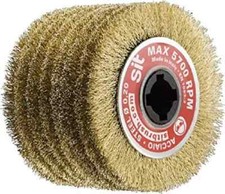 SPAZZOLA A RULLO ACCIAIO 100X70 PER RUSTICATRICI ART. 1371