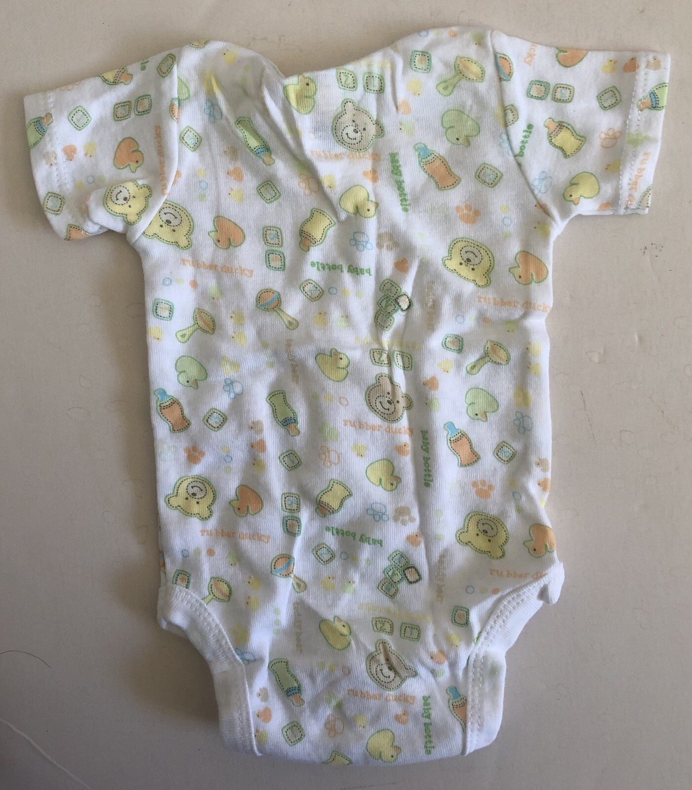 Gerber Baby Bottle White Onesie - One Piece - NB - Newborn 5-8 lbs Fast Shipping