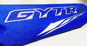 Blue White Warrior 350 Shock Covers