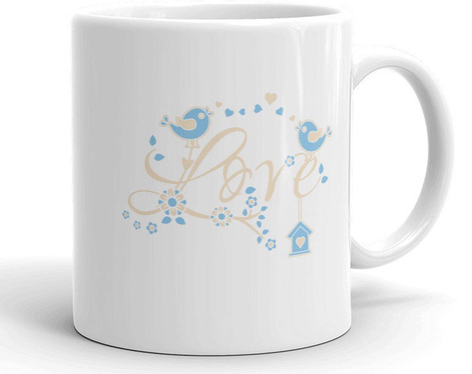 Romantic Love Birds Couple Coffee Mug